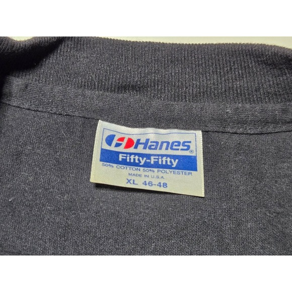 Vintage Postage Stamp Graphic T-Shirt Men's L Holly Michigan Indie - Picture 3 of 5